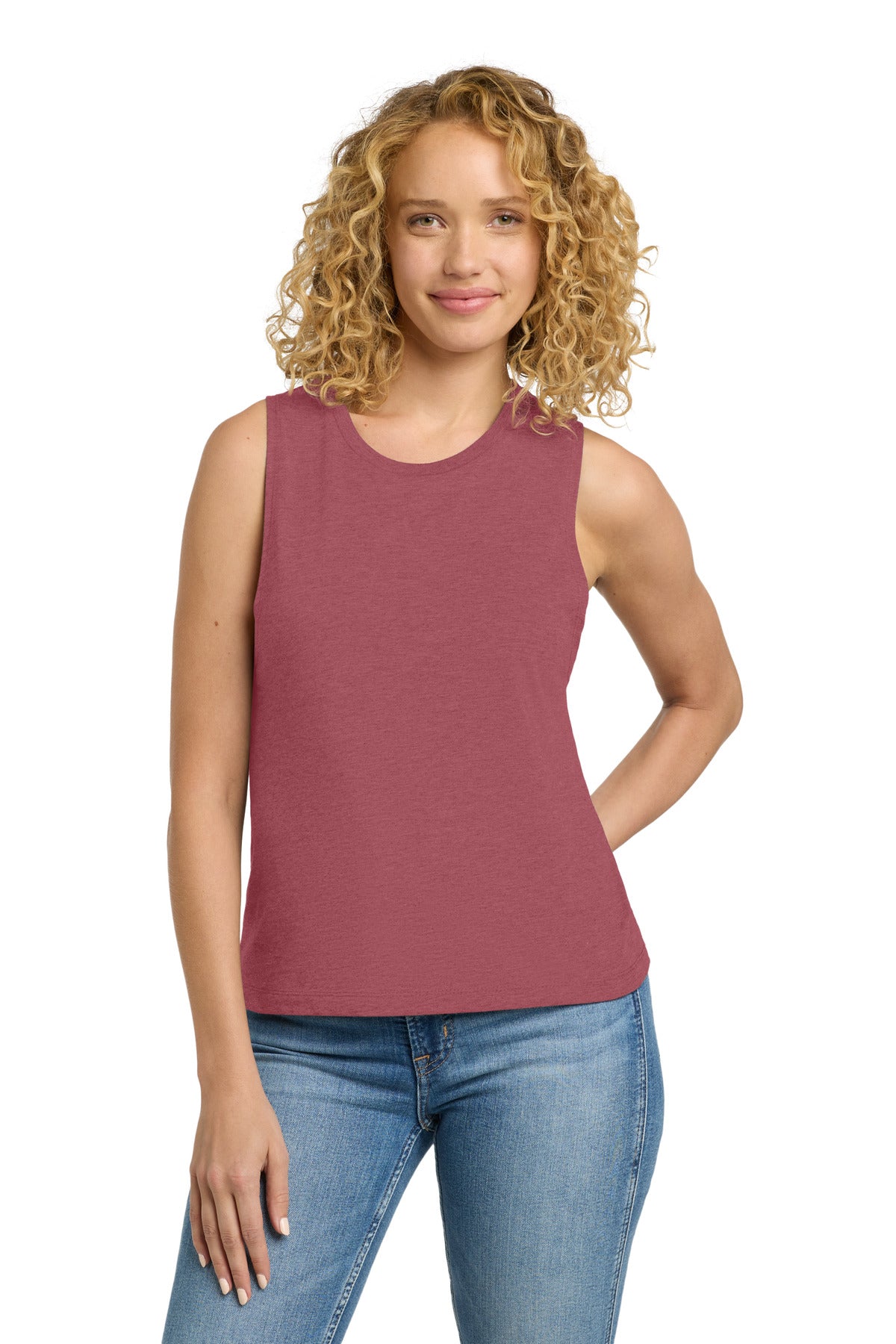 Next Level Apparel Women's Festival Muscle Tank. NL5013 - Smoked Paprika - front