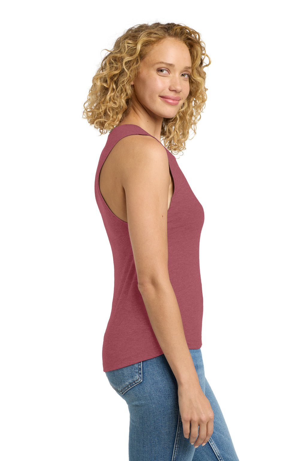 Next Level Apparel Women's Festival Muscle Tank. NL5013 - Smoked Paprika - side