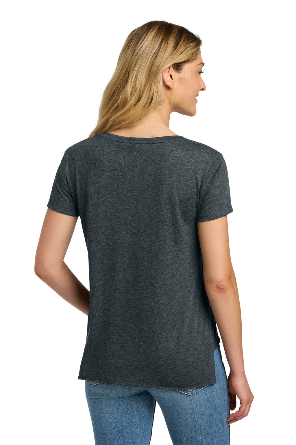 Next Level Apparel Women's Festival Scoop Neck Tee. NL5030 - Antique Denim - back