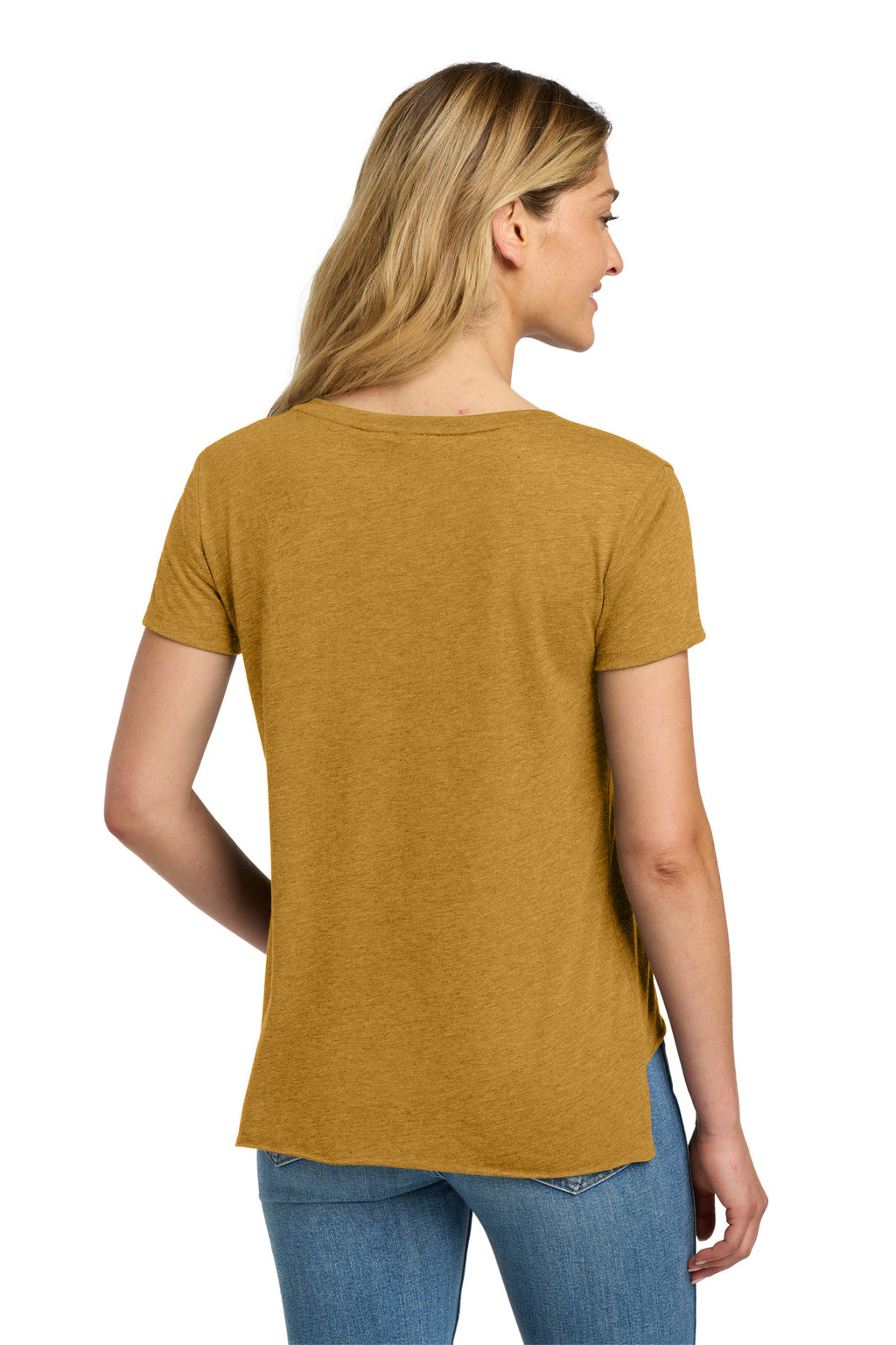 Next Level Apparel Women's Festival Scoop Neck Tee. NL5030 - Antique Gold - back