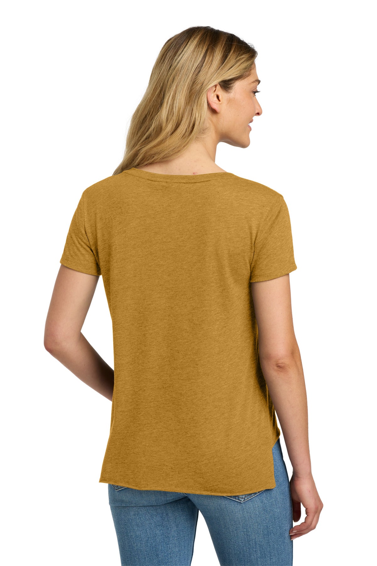 Next Level Apparel Women's Festival Scoop Neck Tee. NL5030 - Antique Gold - back