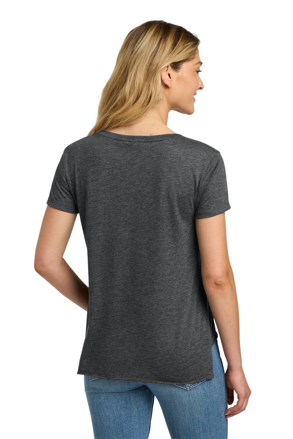 Next Level Apparel Women's Festival Scoop Neck Tee. NL5030 - Charcoal - back