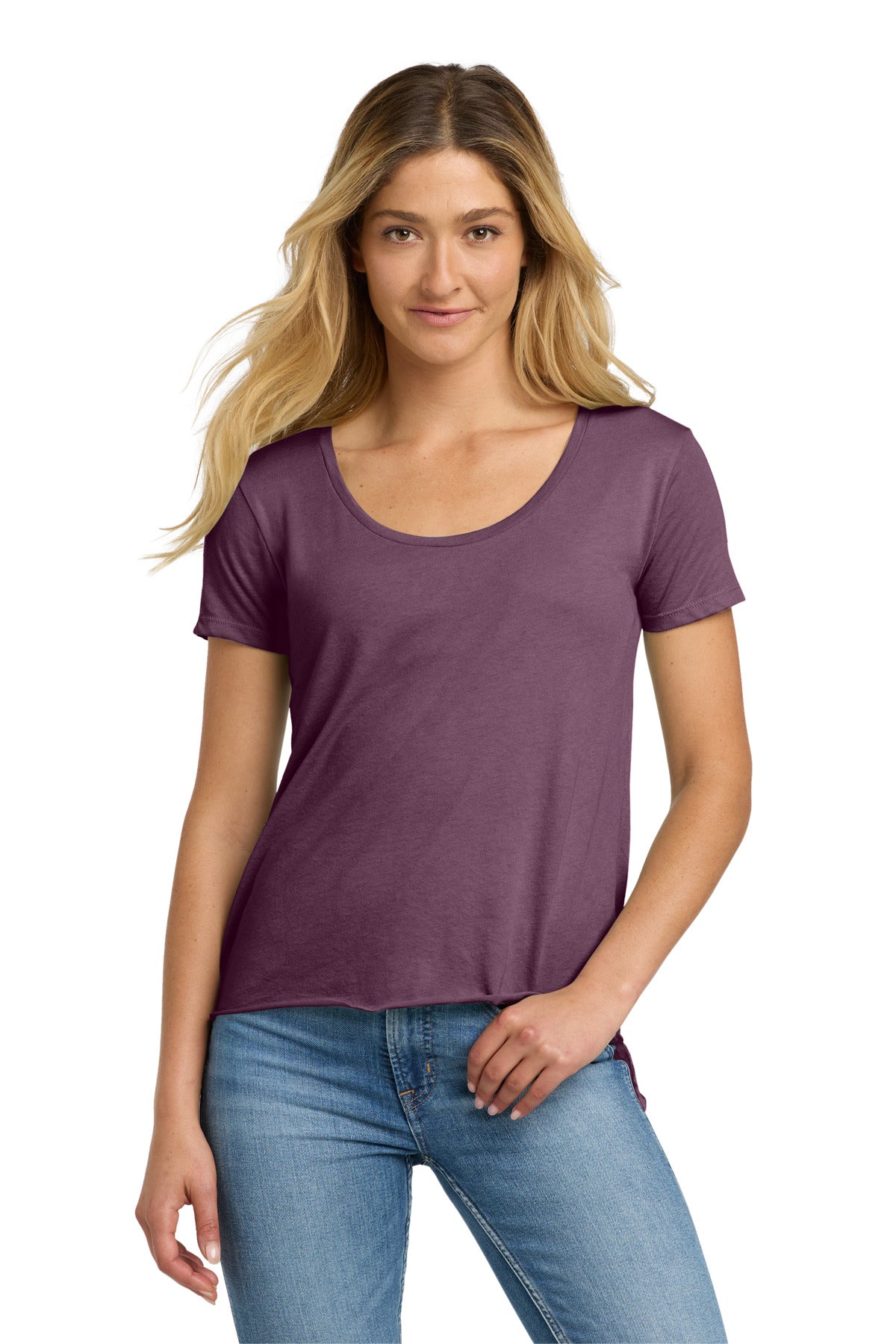 Next Level Apparel Women's Festival Scoop Neck Tee. NL5030 - Shiraz - front