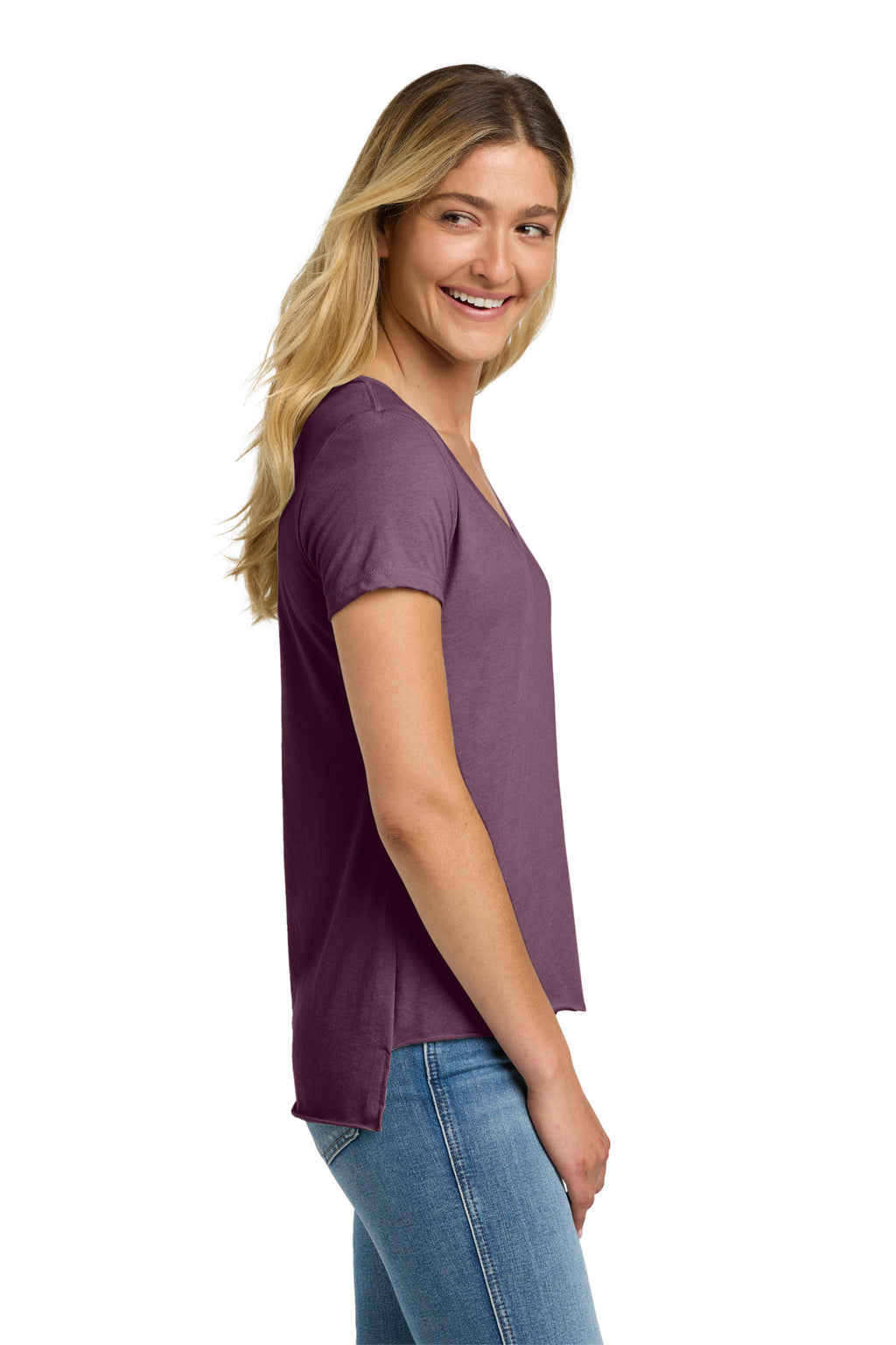 Next Level Apparel Women's Festival Scoop Neck Tee. NL5030 - Shiraz - side