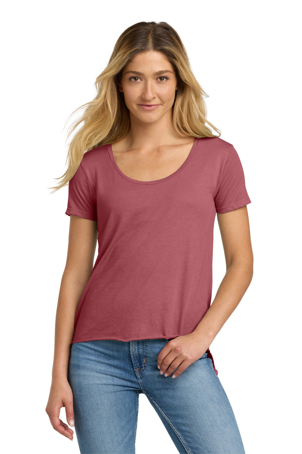 Next Level Apparel Women's Festival Scoop Neck Tee. NL5030 - Smoked Paprika - front