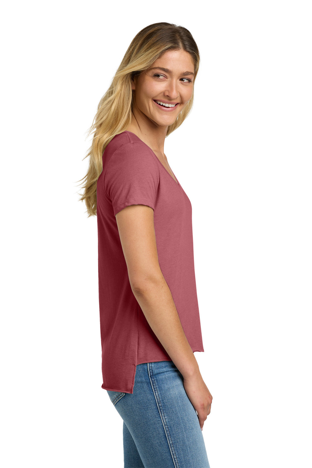 Next Level Apparel Women's Festival Scoop Neck Tee. NL5030 - Smoked Paprika - side