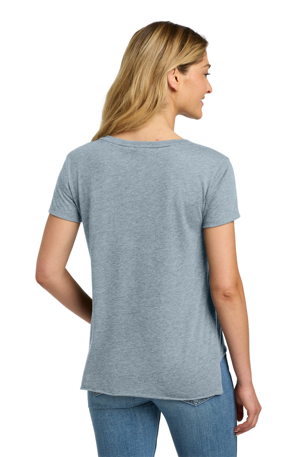 Next Level Apparel Women's Festival Scoop Neck Tee. NL5030 - Stonewash Denim - back