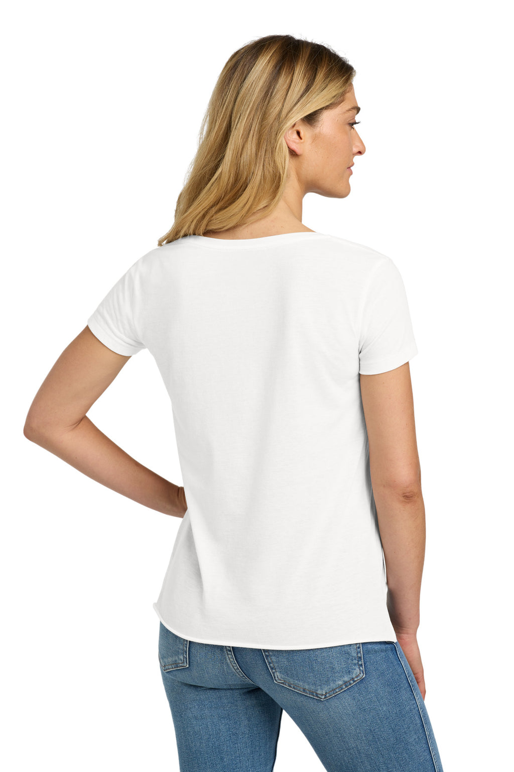 Next Level Apparel Women's Festival Scoop Neck Tee. NL5030 - White - back