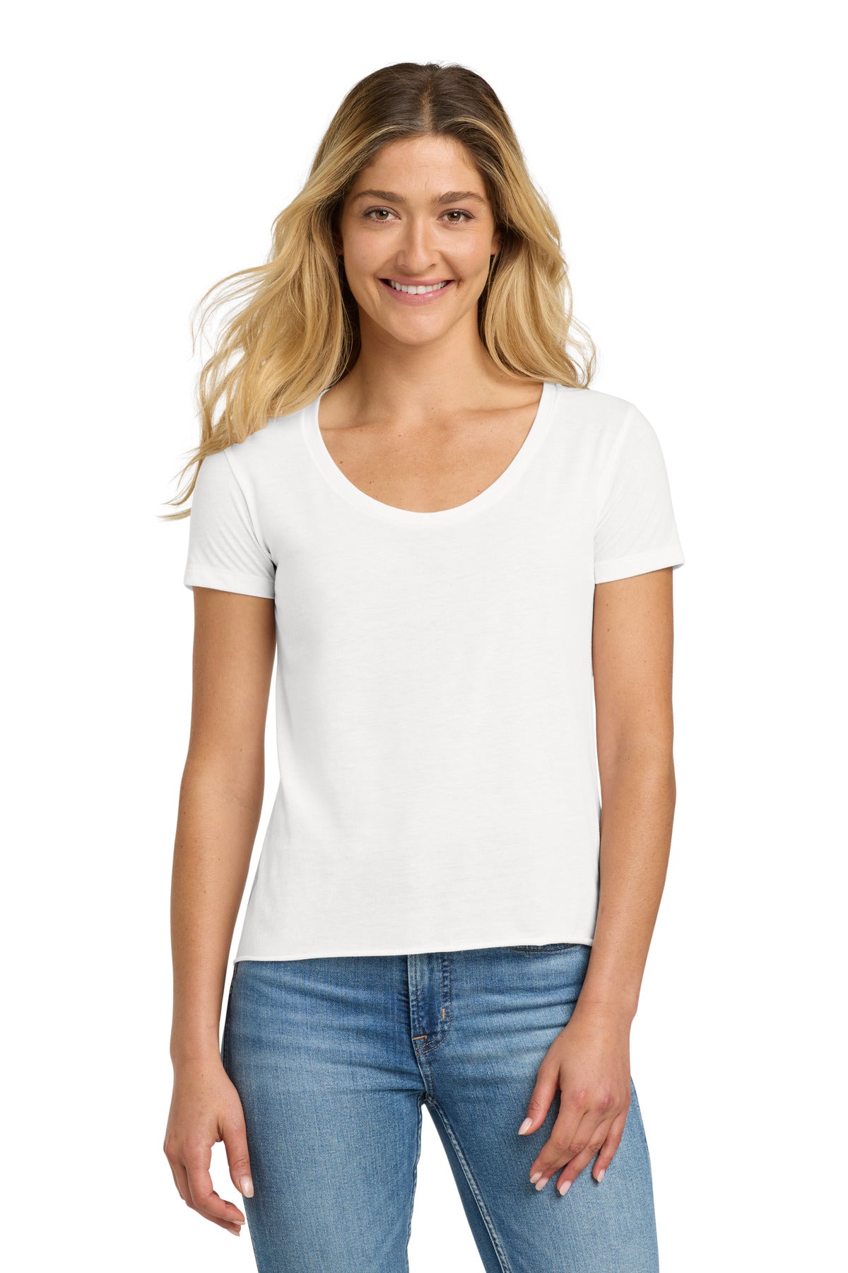 Next Level Apparel Women's Festival Scoop Neck Tee. NL5030 - White - front