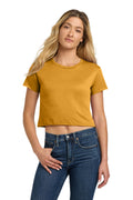 Next Level Apparel Women's Festival Cali Crop Tee. NL5080 - Antique Gold - front