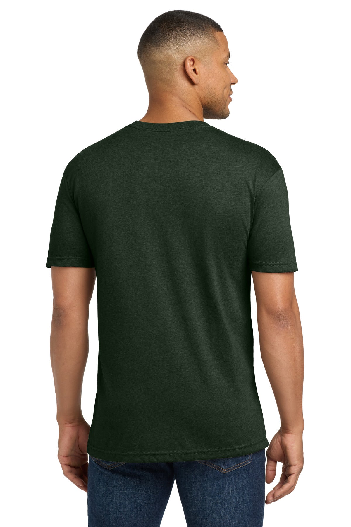 Next Level Apparel Adult Tri-Blend Tee. NL6010 - Black Forest - back