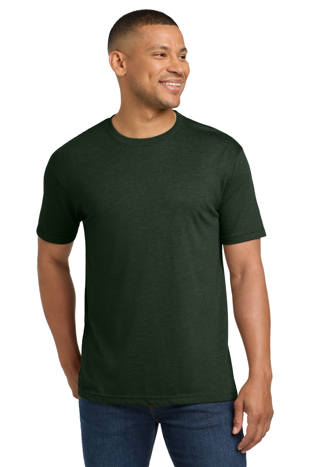 Next Level Apparel Adult Tri-Blend Tee. NL6010 - Black Forest - front