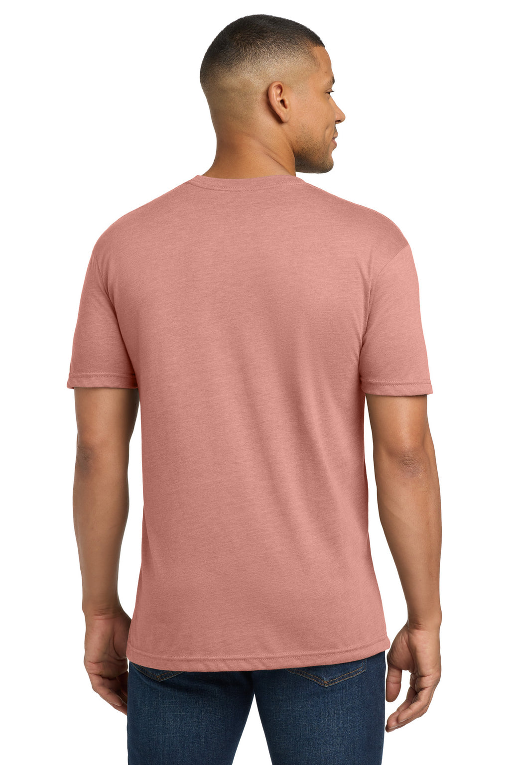 Next Level Apparel Adult Tri-Blend Tee. NL6010 - Desert Pink - back