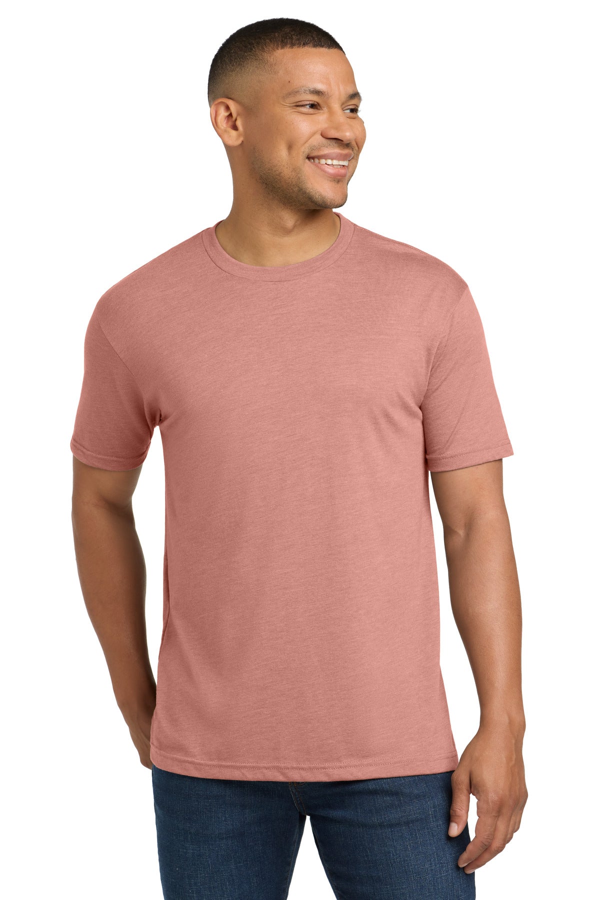 Next Level Apparel Adult Tri-Blend Tee. NL6010 - Desert Pink - front