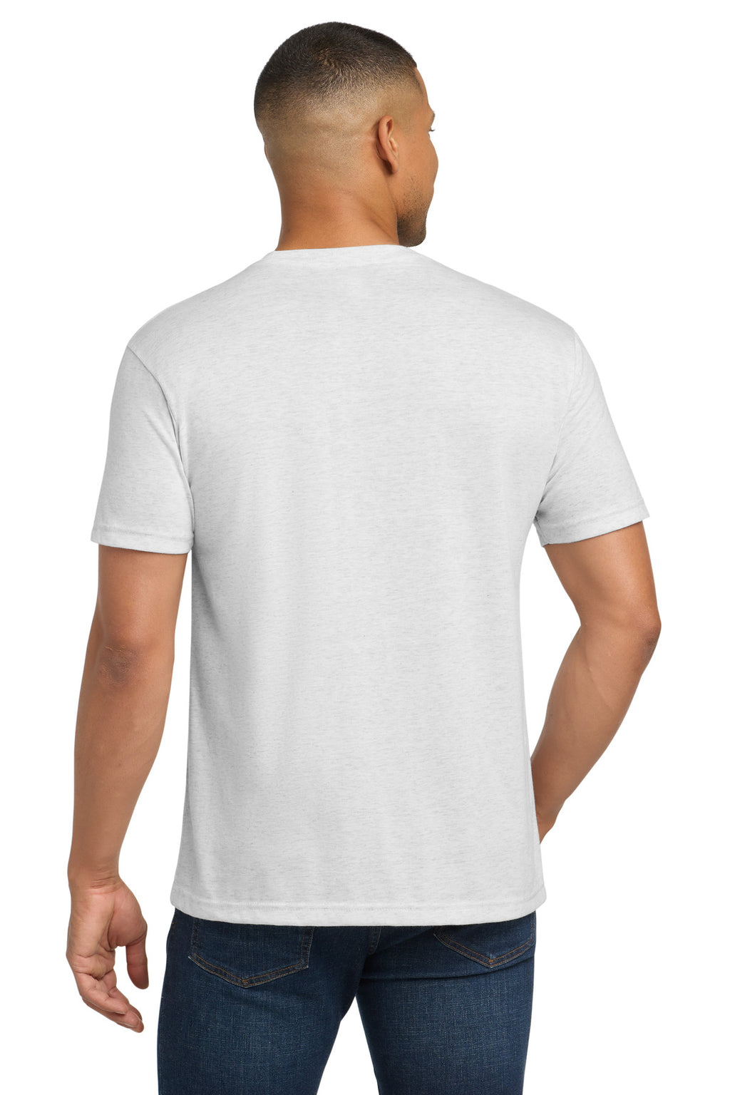 Next Level Apparel Adult Tri-Blend Tee. NL6010 - Heather White - back
