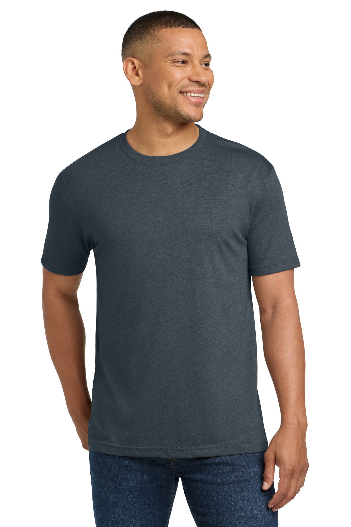 Next Level Apparel Adult Tri-Blend Tee. NL6010 - Indigo - front