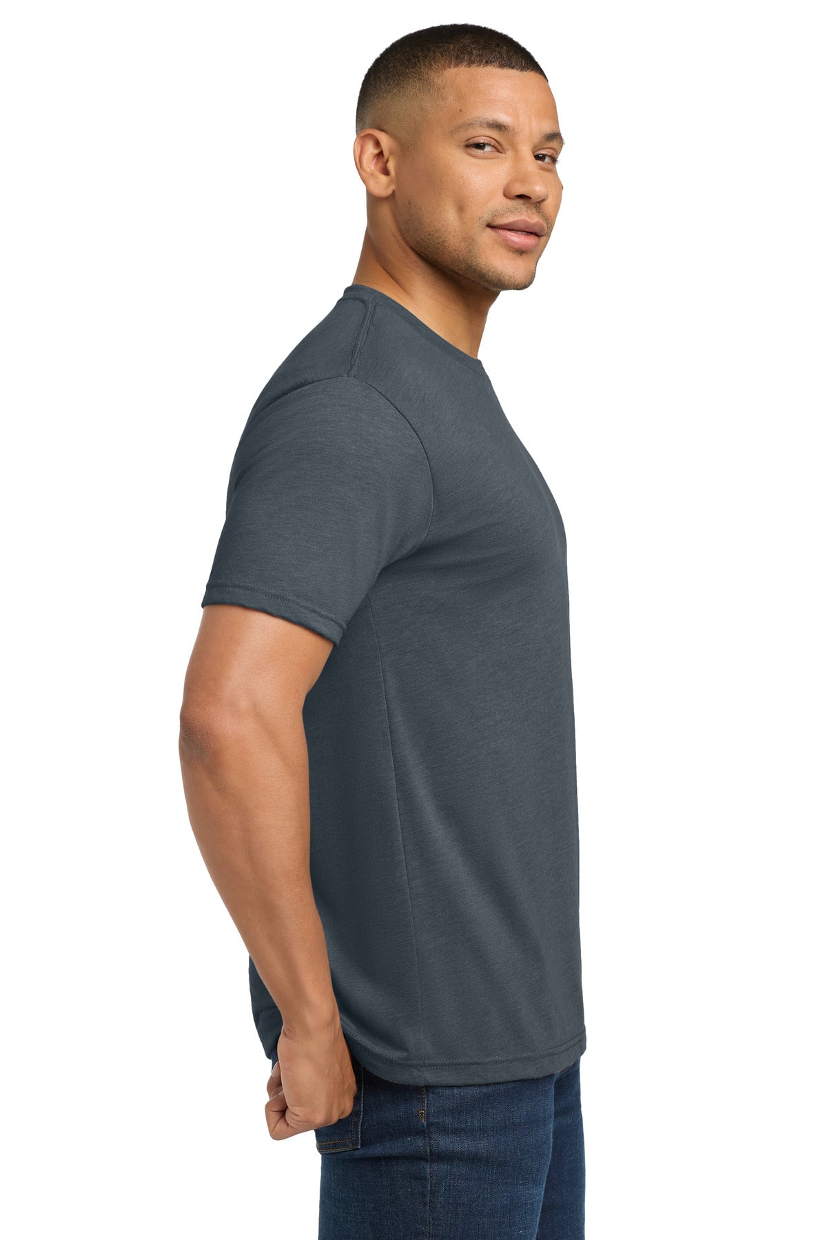 Next Level Apparel Adult Tri-Blend Tee. NL6010 - Indigo - side