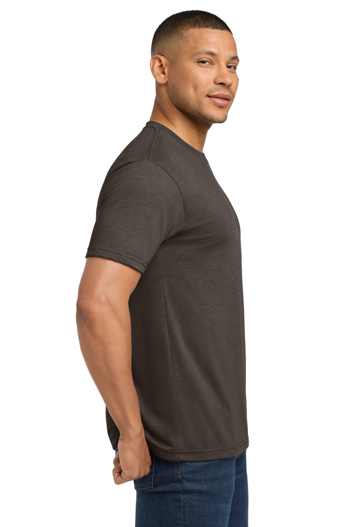 Next Level Apparel Adult Tri-Blend Tee. NL6010 - Macchiato - side