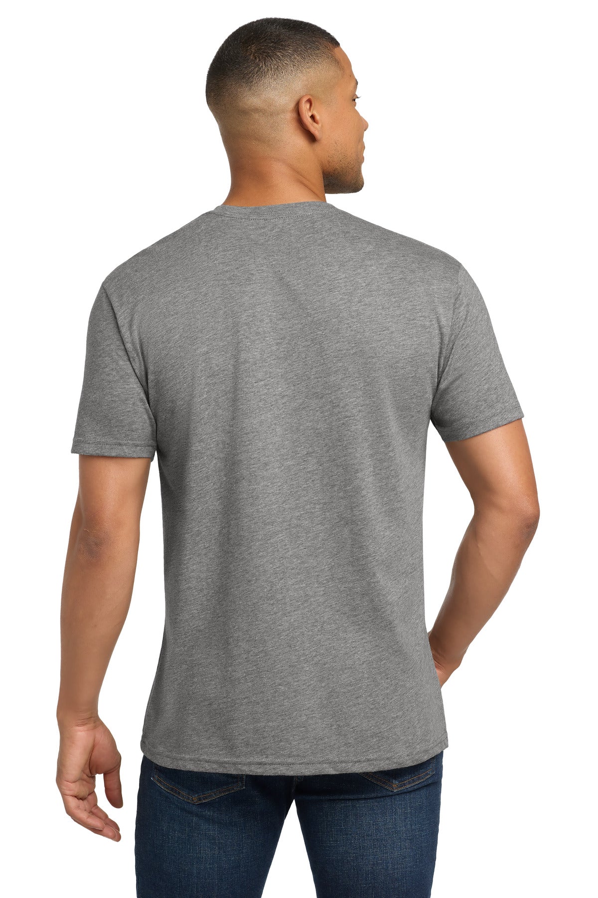 Next Level Apparel Adult Tri-Blend Tee. NL6010 - Premium Heather - back