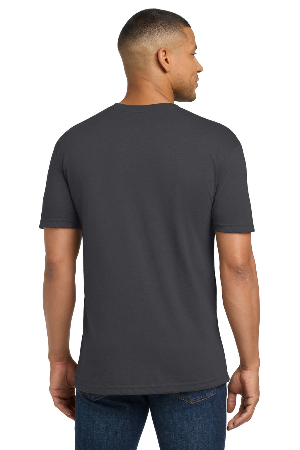 Next Level Apparel Adult Tri-Blend Tee. NL6010 - Solid Graphite - back
