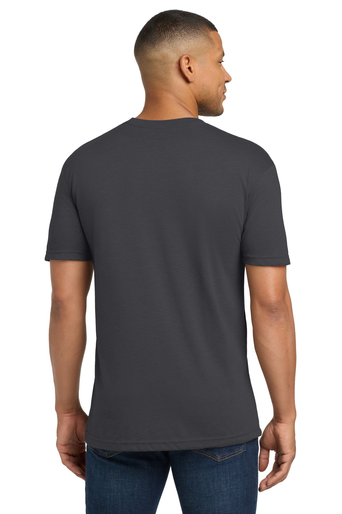 Next Level Apparel Adult Tri-Blend Tee. NL6010 - Solid Graphite - back