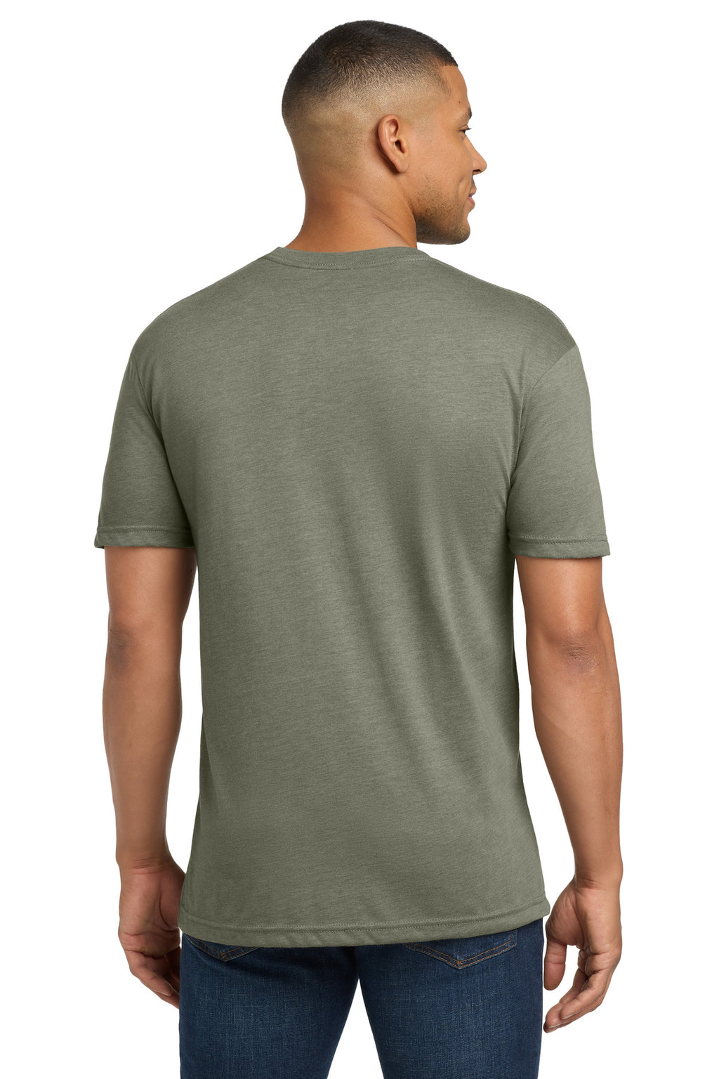 Next Level Apparel Adult Tri-Blend Tee. NL6010 - Venetian Gray - back