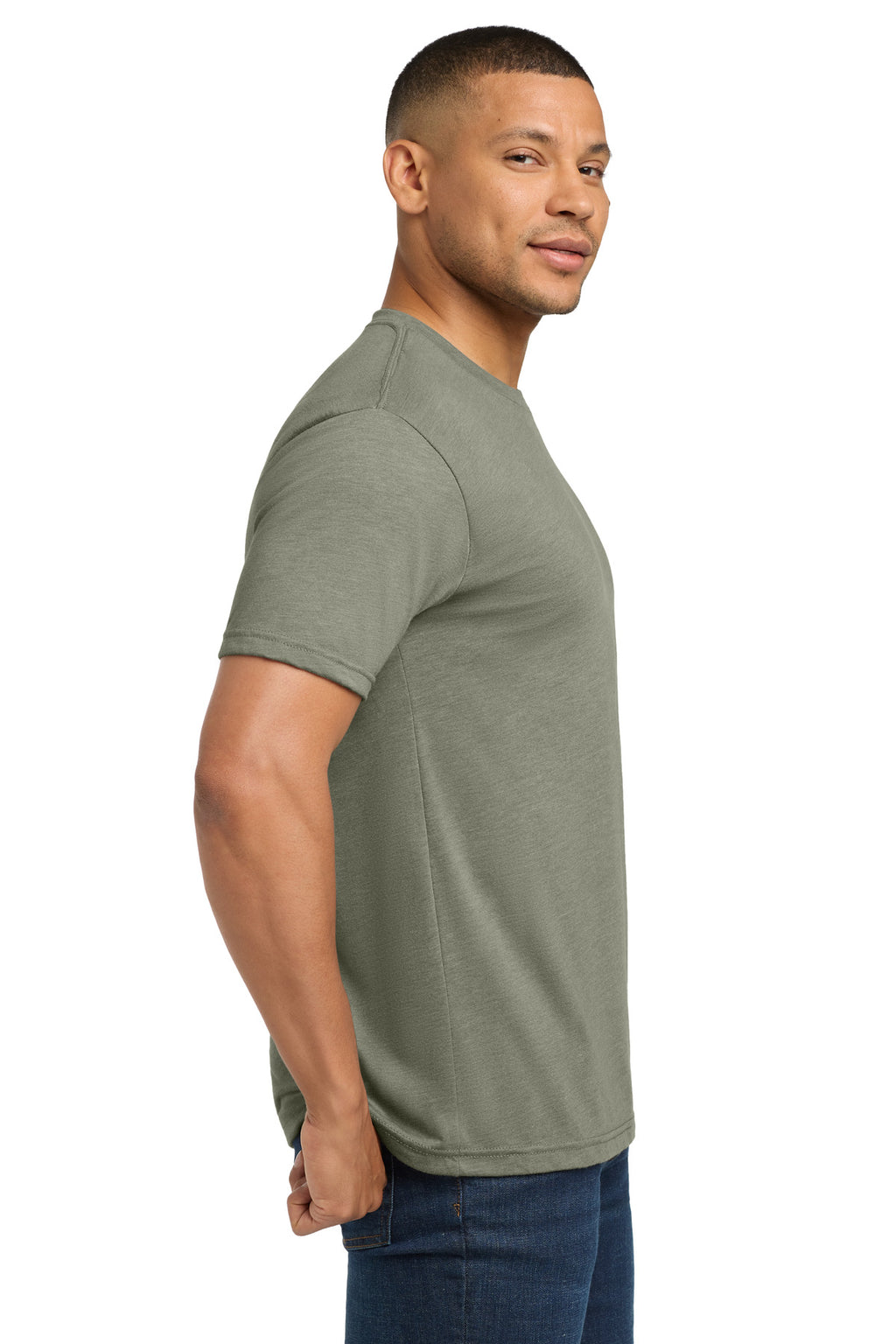 Next Level Apparel Adult Tri-Blend Tee. NL6010 - Venetian Gray - side