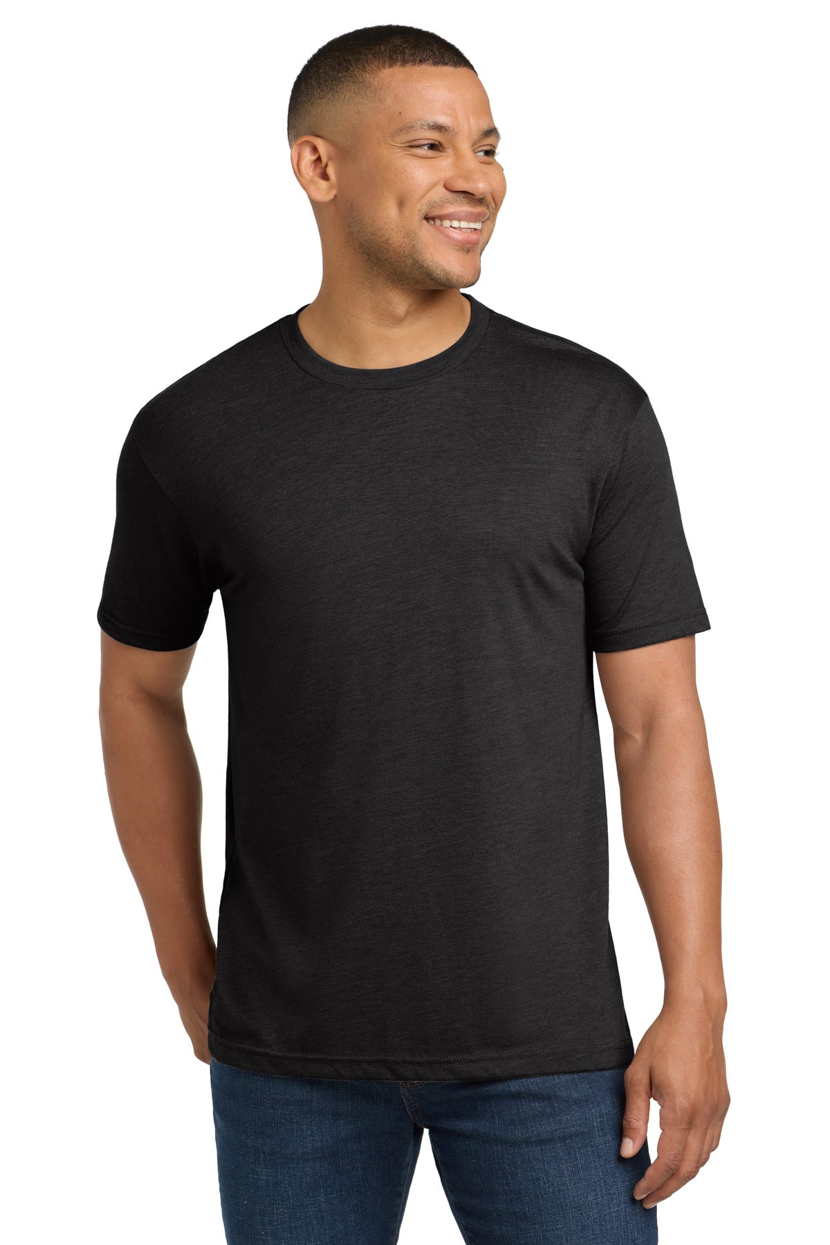 Next Level Apparel Adult Tri-Blend Tee. NL6010 - Vintage Black - front