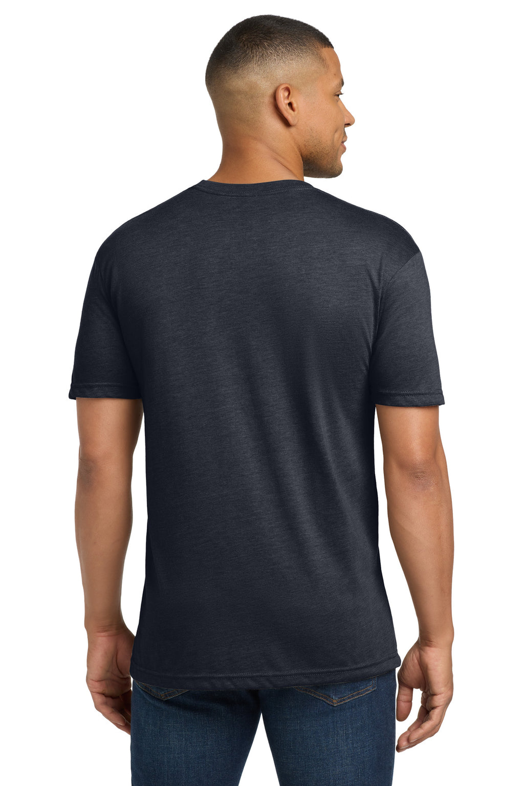 Next Level Apparel Adult Tri-Blend Tee. NL6010 - Vintage Navy - back