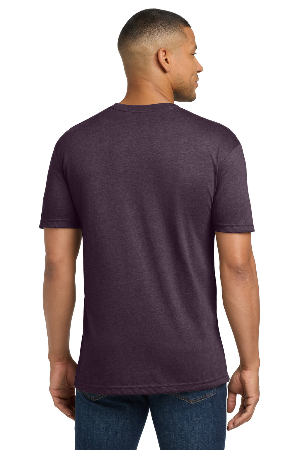 Next Level Apparel Adult Tri-Blend Tee. NL6010 - Vintage Purple - back
