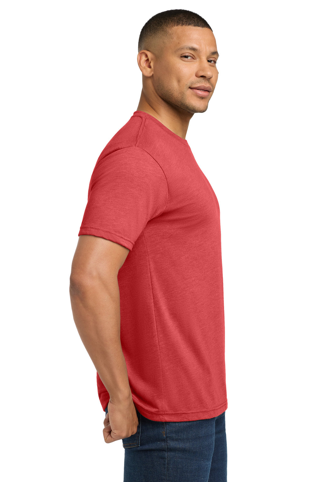 Next Level Apparel Adult Tri-Blend Tee. NL6010 - Vintage Red - side