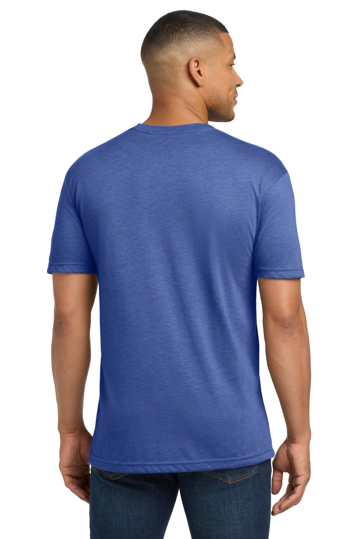 Next Level Apparel Adult Tri-Blend Tee. NL6010 - Vintage Royal - back