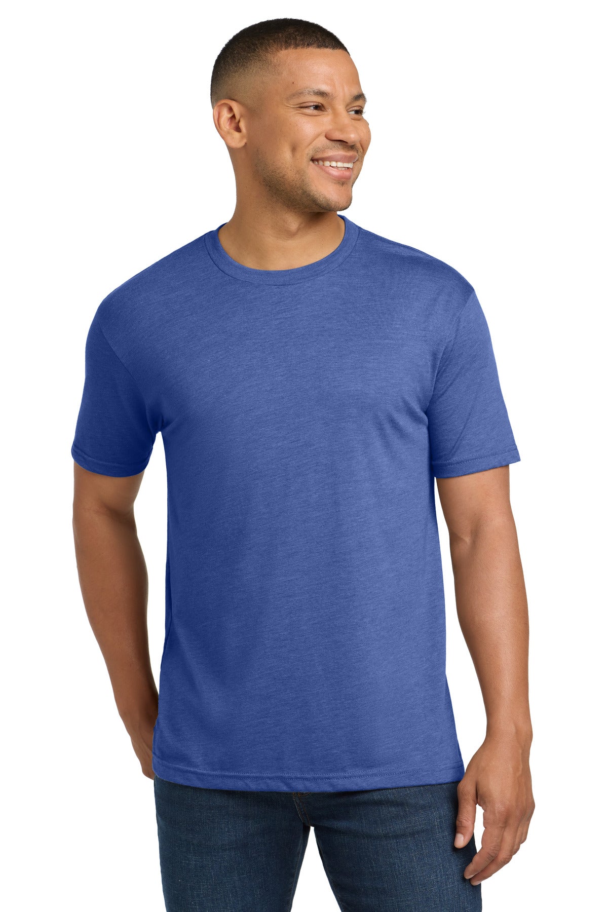 Next Level Apparel Adult Tri-Blend Tee. NL6010 - Vintage Royal - front