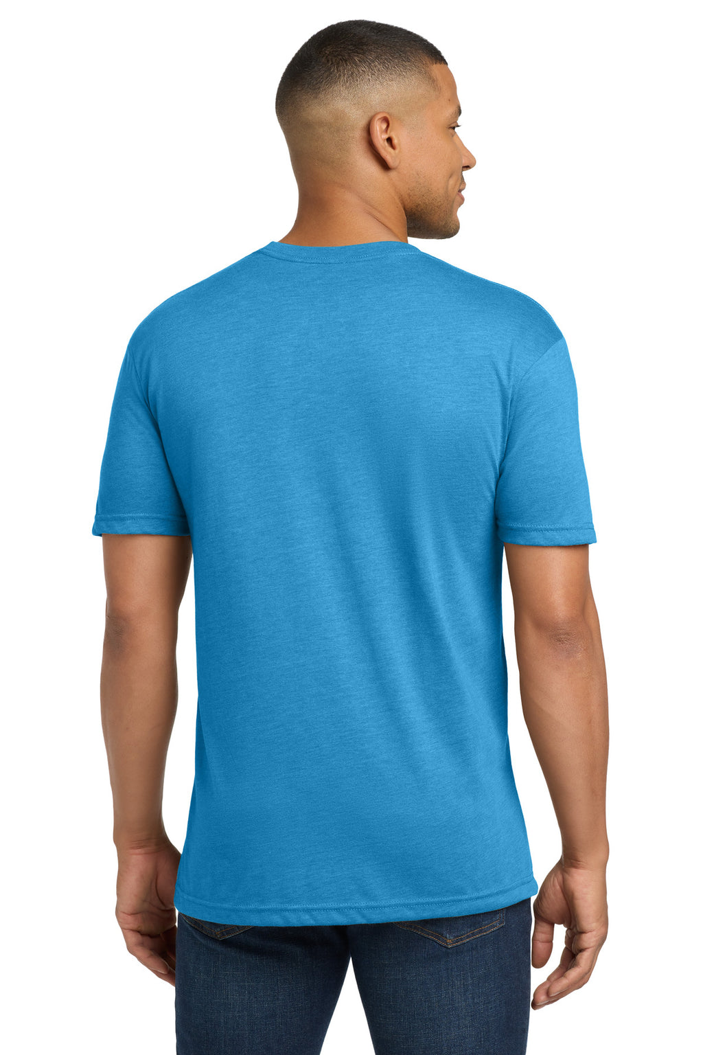 Next Level Apparel Adult Tri-Blend Tee. NL6010 - Vintage Turquoise - back
