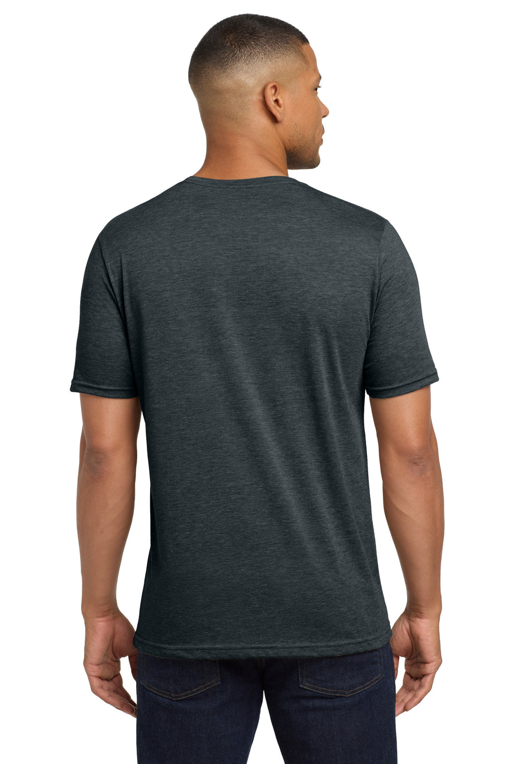 Next Level Apparel Adult Poly/Cotton Tee. NL6200 - Antique Denim - back
