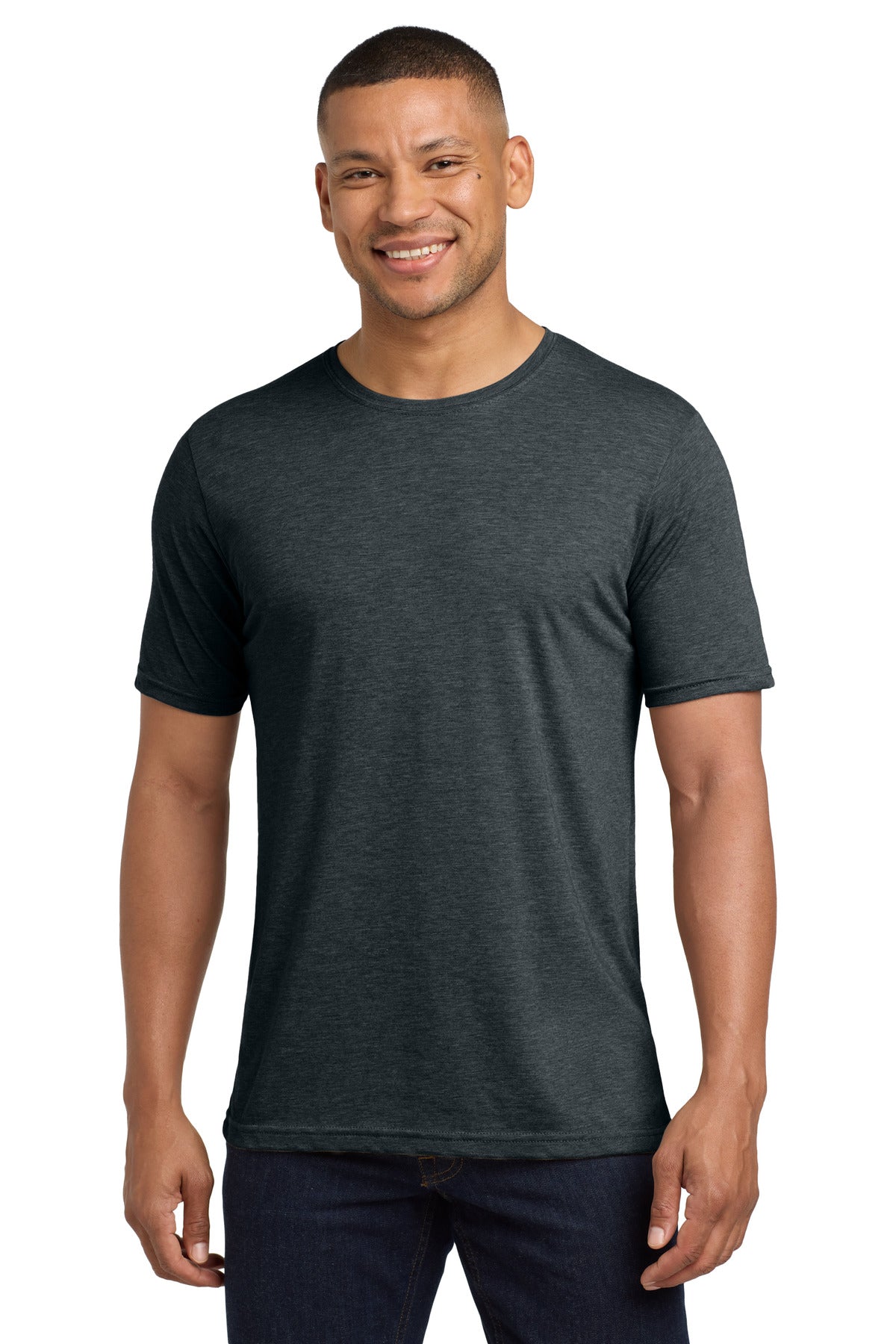 Next Level Apparel Adult Poly/Cotton Tee. NL6200 - Antique Denim - front