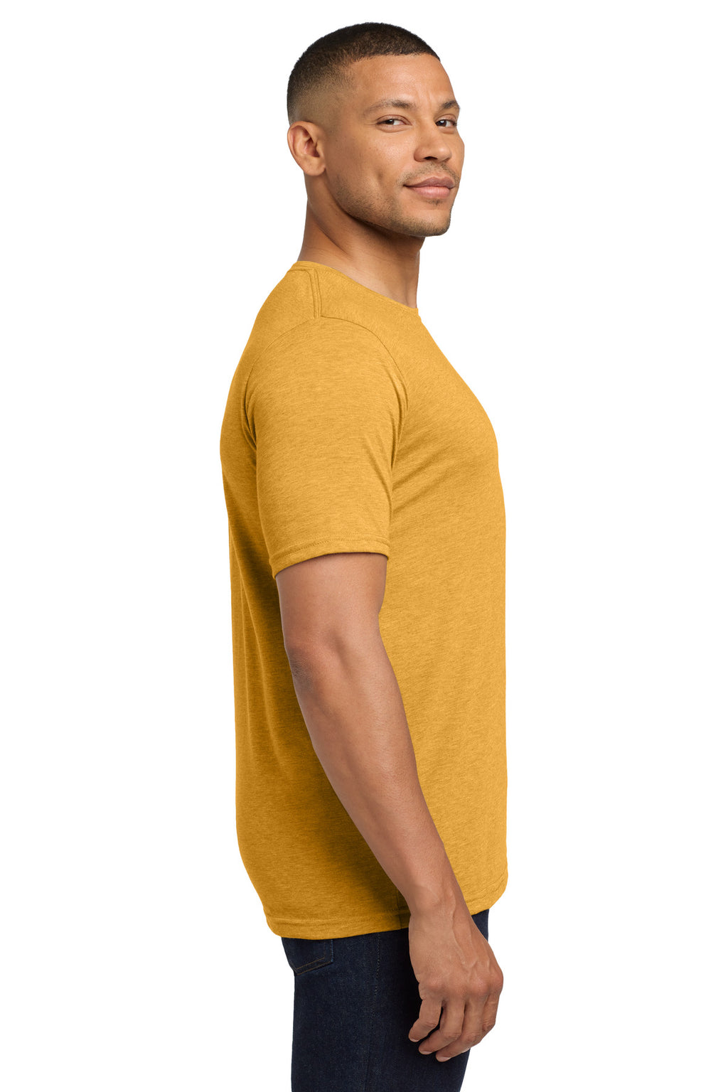 Next Level Apparel Adult Poly/Cotton Tee. NL6200 - Antique Gold - side