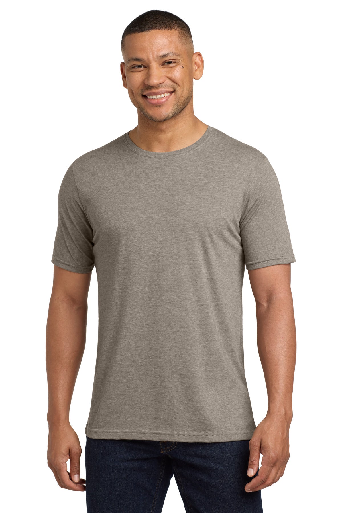 Next Level Apparel Adult Poly/Cotton Tee. NL6200 - Ash - front