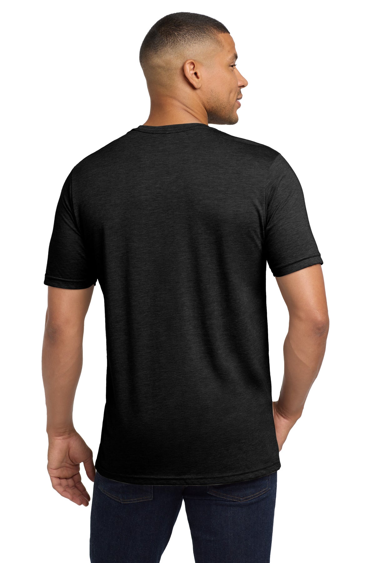 Next Level Apparel Adult Poly/Cotton Tee. NL6200 - Black - back