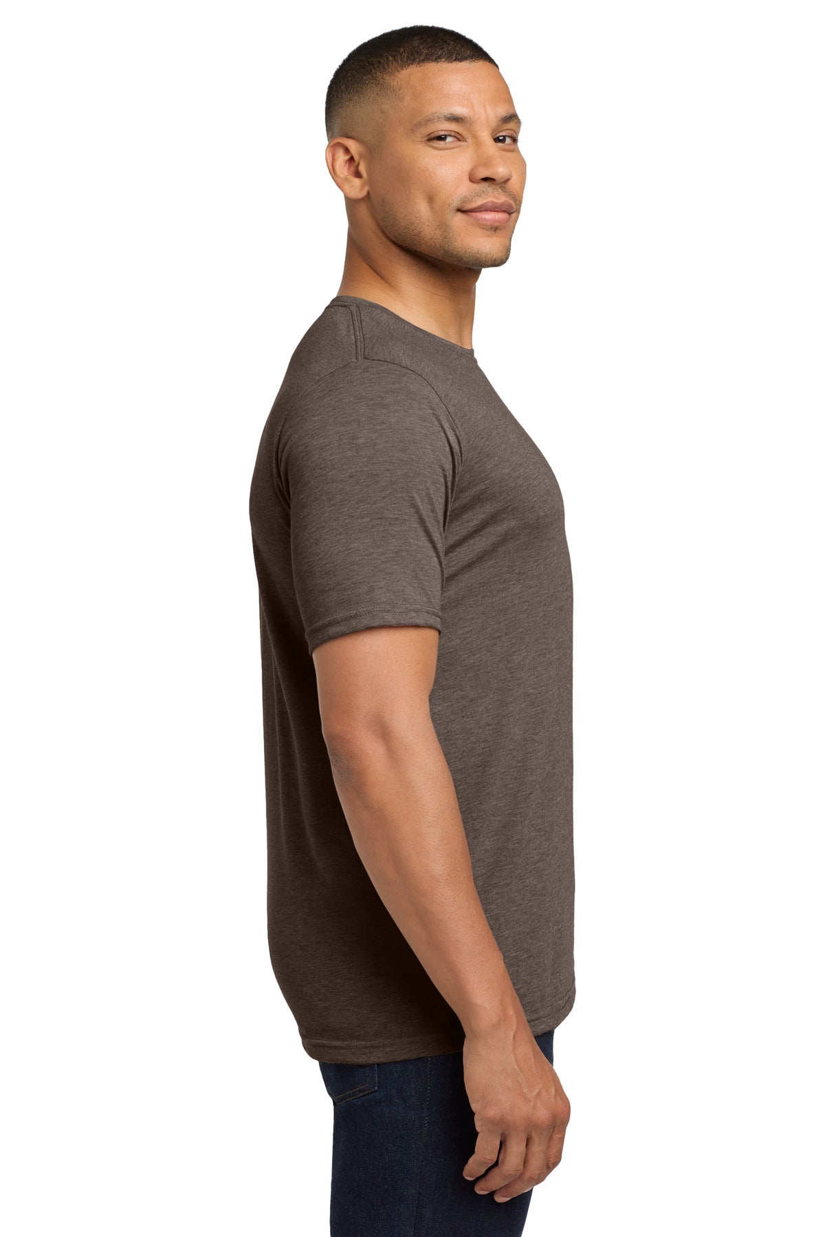 Next Level Apparel Adult Poly/Cotton Tee. NL6200 - Espresso - side