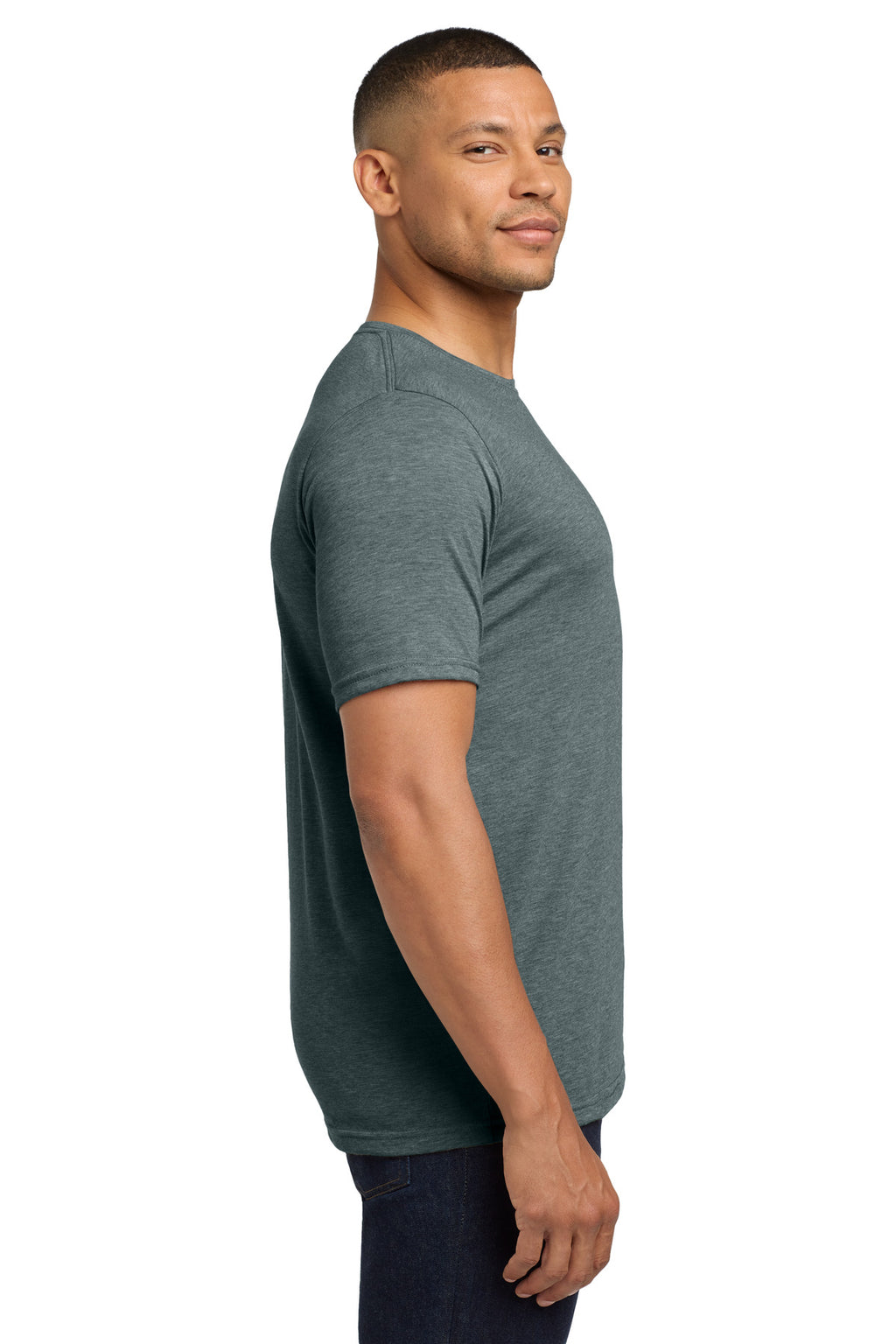 Next Level Apparel Adult Poly/Cotton Tee. NL6200 - Indigo - side