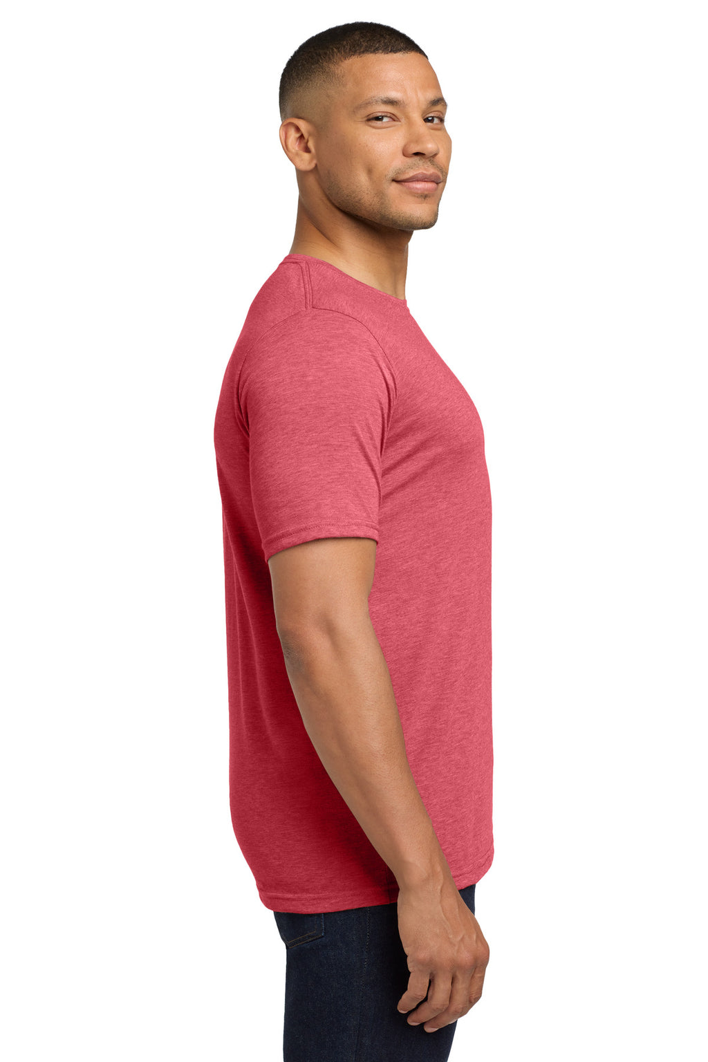 Next Level Apparel Adult Poly/Cotton Tee. NL6200 - Red - side