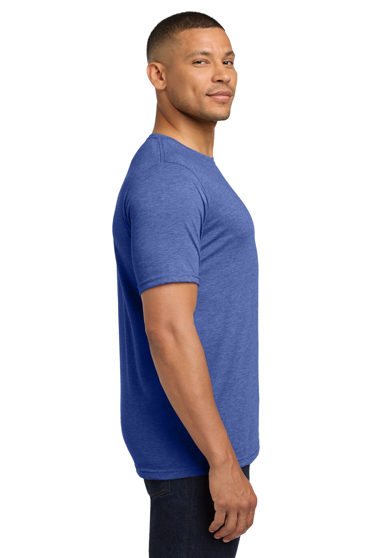 Next Level Apparel Adult Poly/Cotton Tee. NL6200 - Royal - side