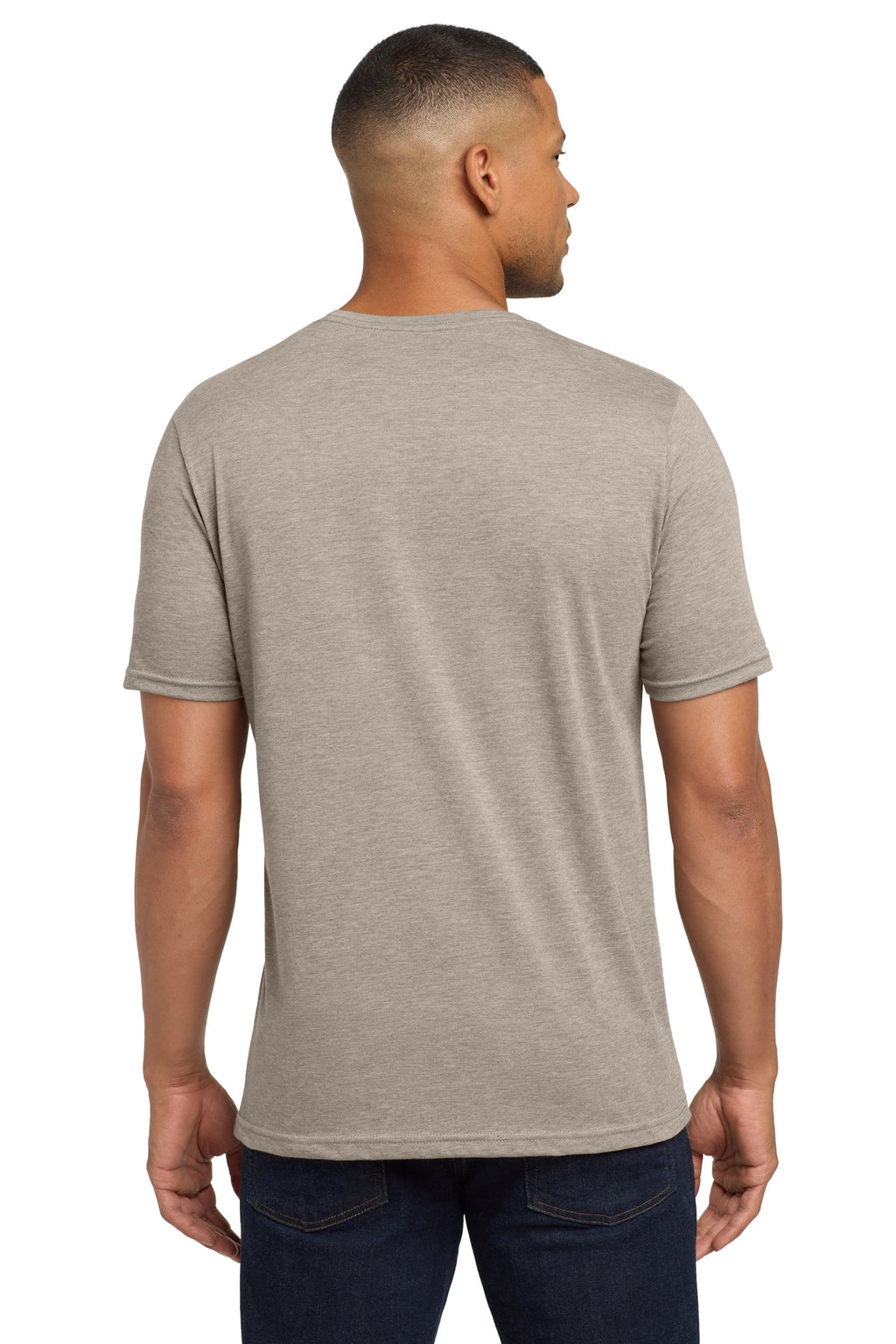Next Level Apparel Adult Poly/Cotton Tee. NL6200 - Silver - back