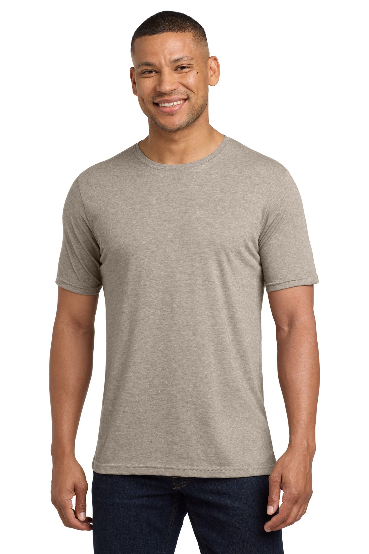 Next Level Apparel Adult Poly/Cotton Tee. NL6200 - Silver - front