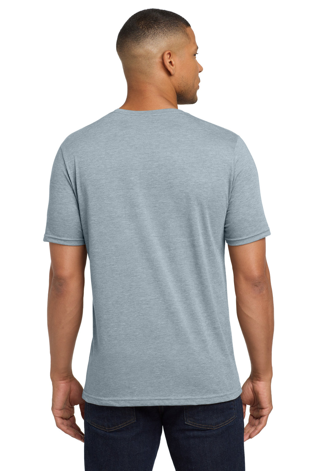 Next Level Apparel Adult Poly/Cotton Tee. NL6200 - Stonewash Denim - back