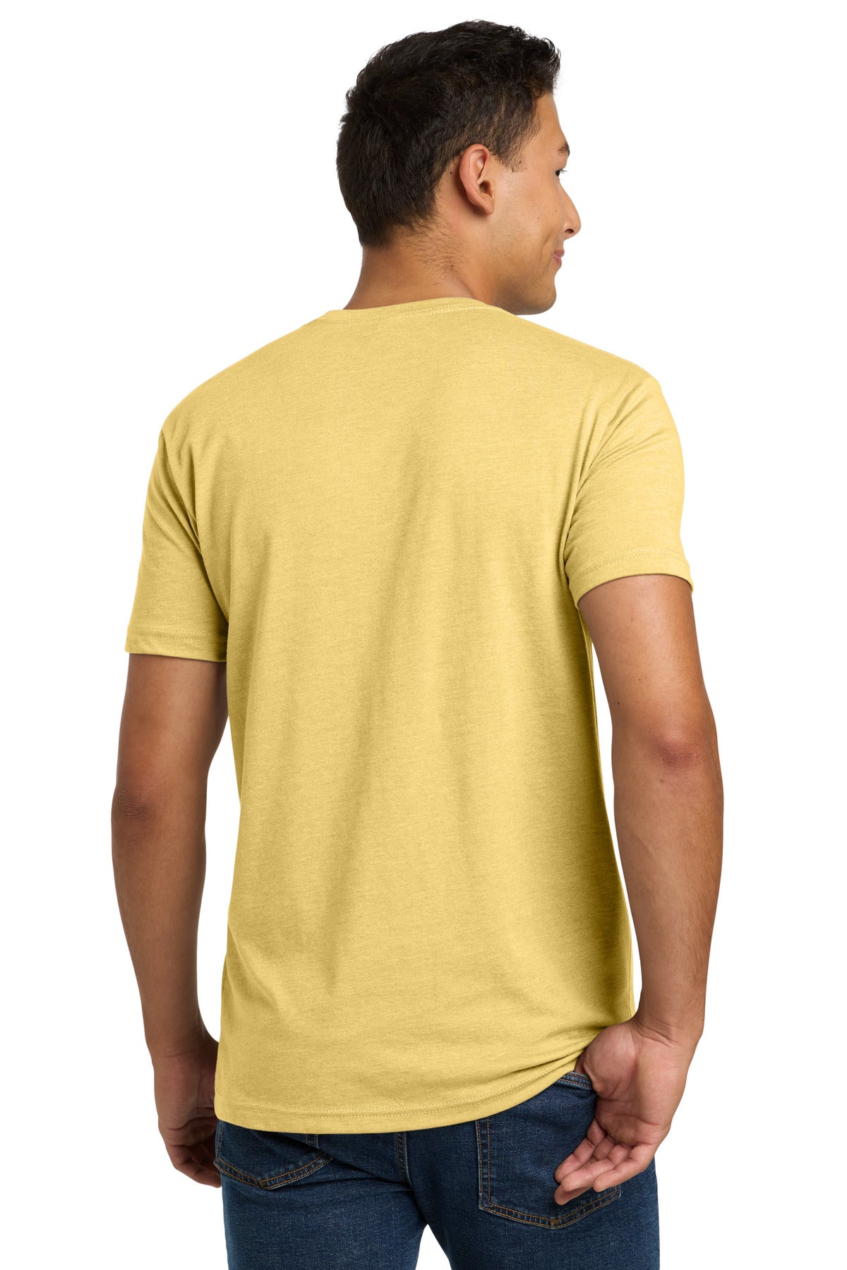 Next Level Apparel Adult CVC Tee. NL6210 - Banana Cream - back