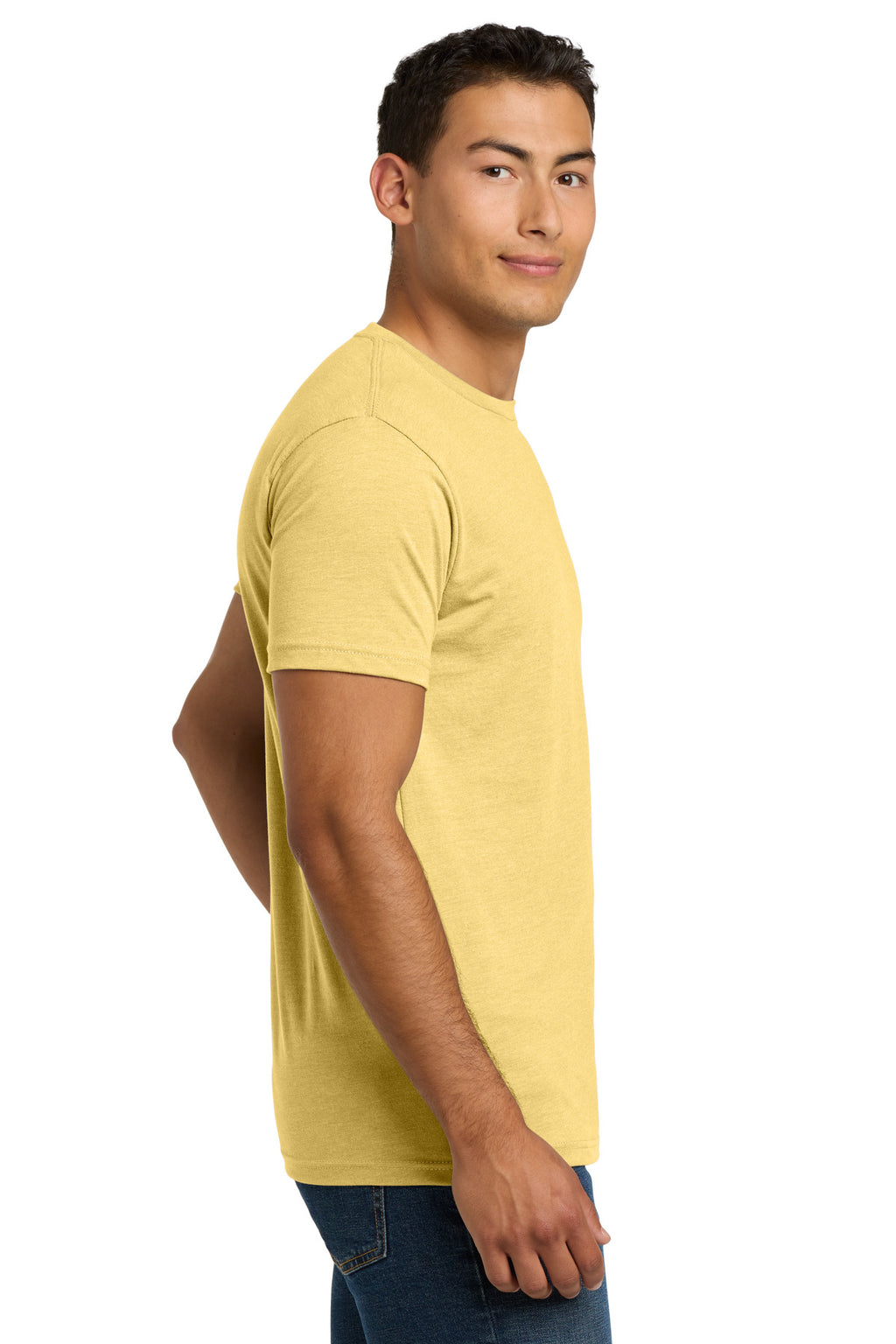 Next Level Apparel Adult CVC Tee. NL6210 - Banana Cream - side
