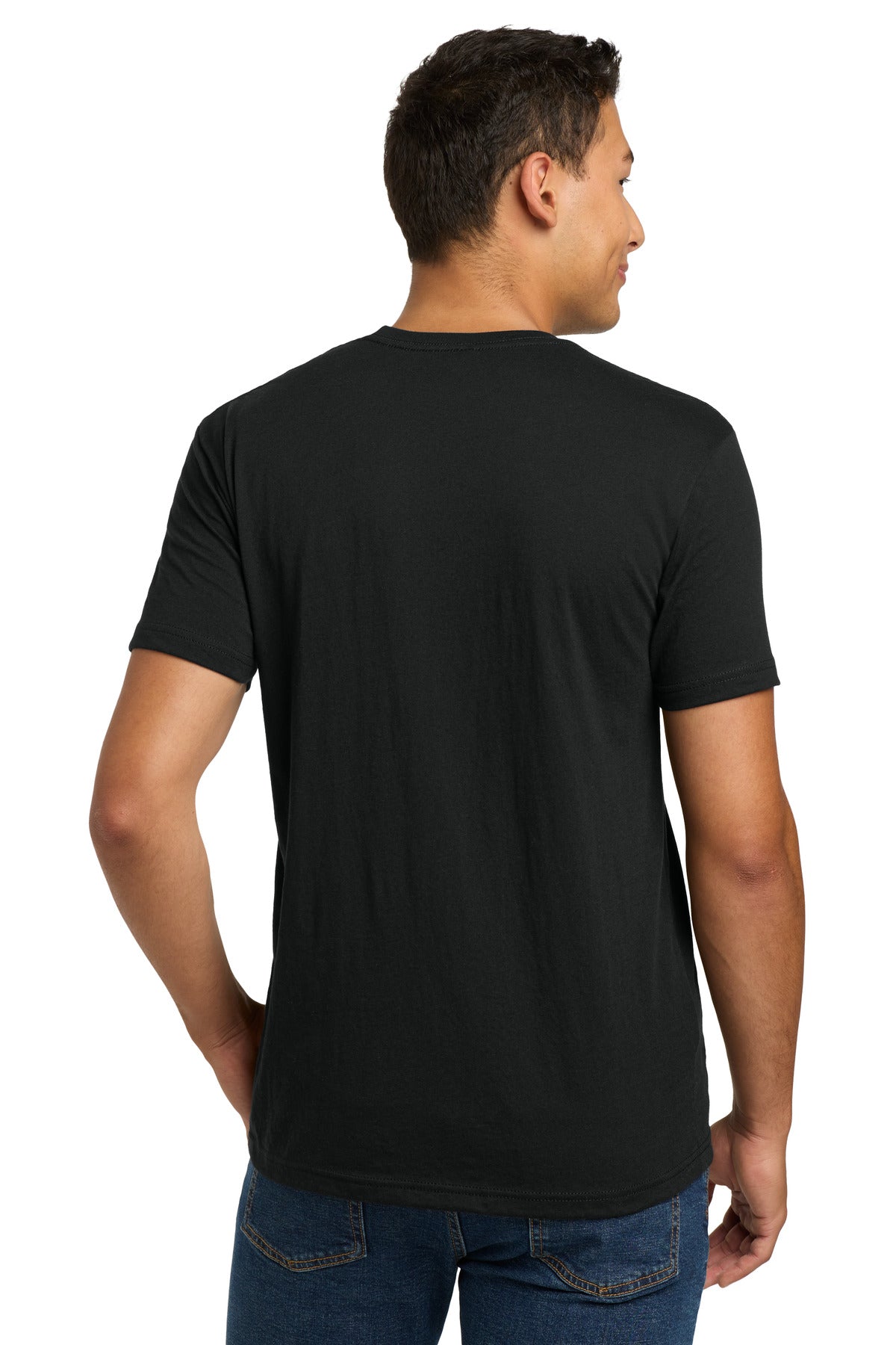 Next Level Apparel Adult CVC Tee. NL6210 - Black - back
