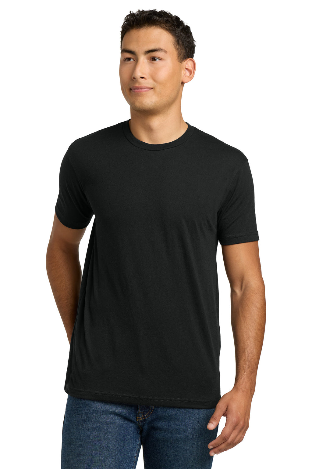 Next Level Apparel Adult CVC Tee. NL6210 - Black - front